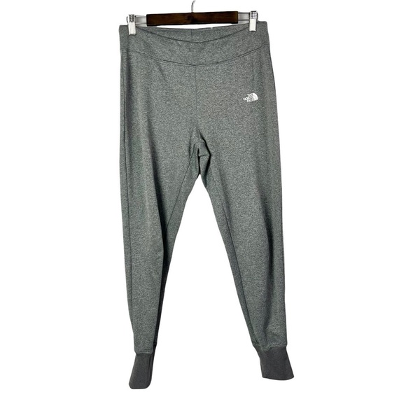 The North Face Gray Full Length Fleece Lined Knit Jogger M - Picture 1 of 6